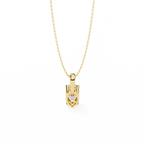 Graceful Marquise Diamond Solitaire Pendant