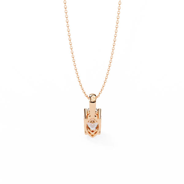 Graceful Marquise Diamond Solitaire Pendant