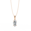 Graceful Marquise Diamond Solitaire Pendant