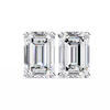 Emerald Cut Diamond Stud Earrings