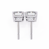 Emerald Cut Diamond Stud Earrings