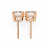 Emerald Cut Diamond Stud Earrings