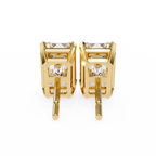 Emerald Cut Diamond Stud Earrings