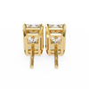 Emerald Cut Diamond Stud Earrings