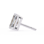 Emerald Cut Diamond Stud Earrings