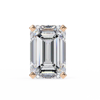 Emerald Cut Diamond Stud Earrings
