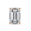 Emerald Cut Diamond Stud Earrings
