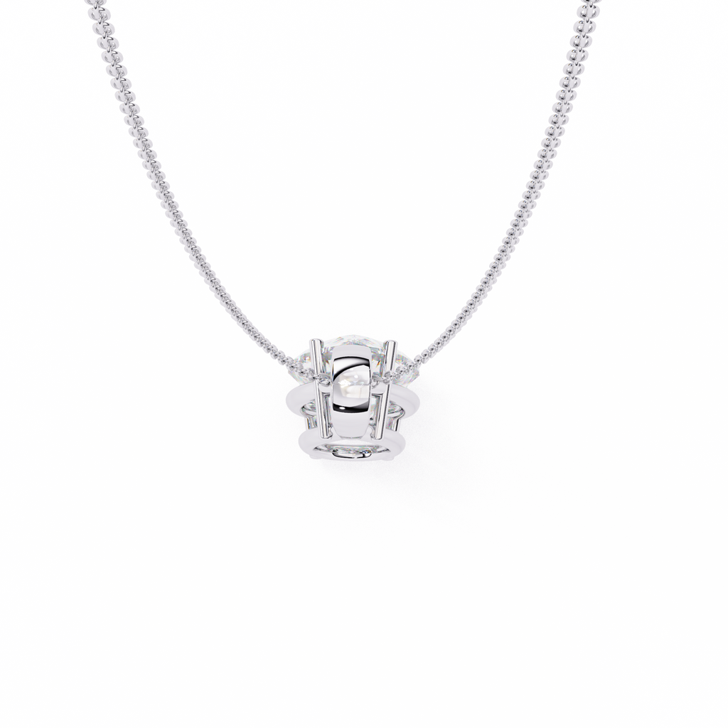 Pear Cut Diamond Solitaire Pendant