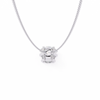 Pear Cut Diamond Solitaire Pendant
