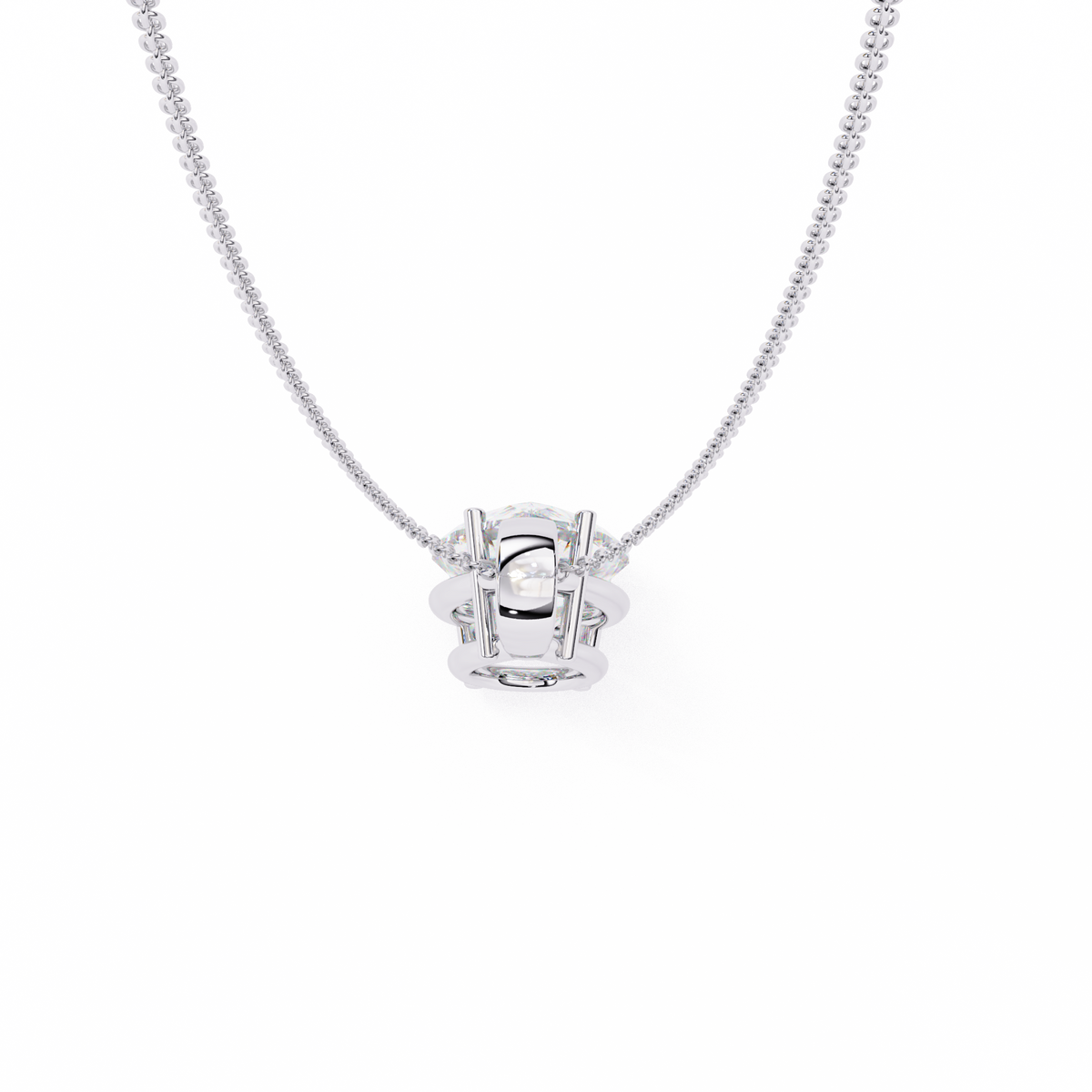 Pear Cut Diamond Solitaire Pendant