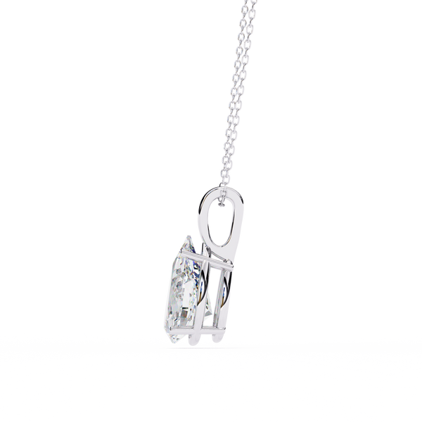 Pear Cut Diamond Solitaire Pendant
