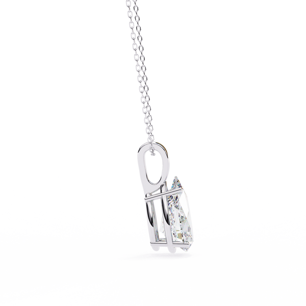Pear Cut Diamond Solitaire Pendant