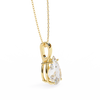 Pear Cut Diamond Solitaire Pendant