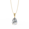 Pear Cut Diamond Solitaire Pendant