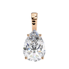 Pear Cut Diamond Solitaire Pendant
