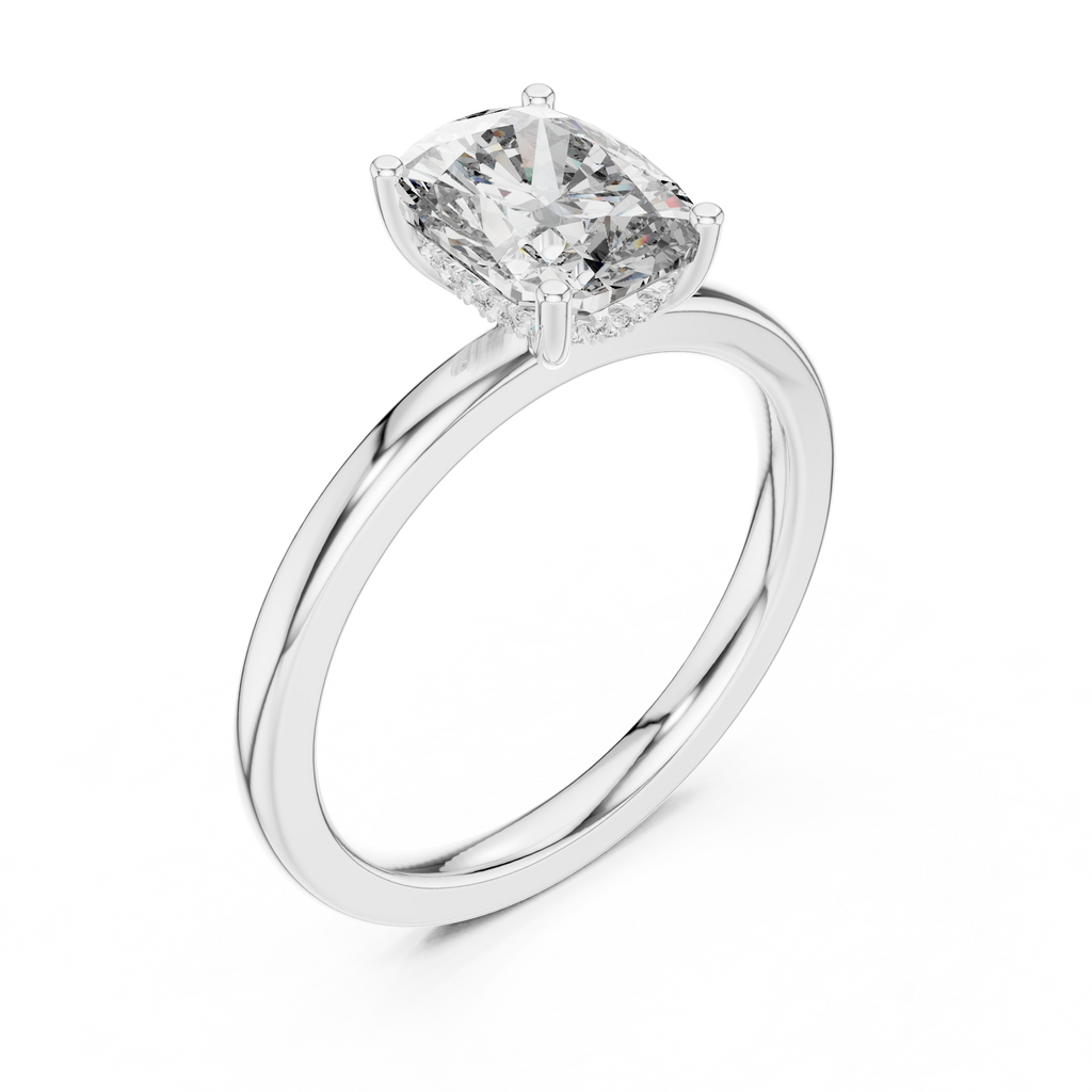 Whisper Halo Silver Ring