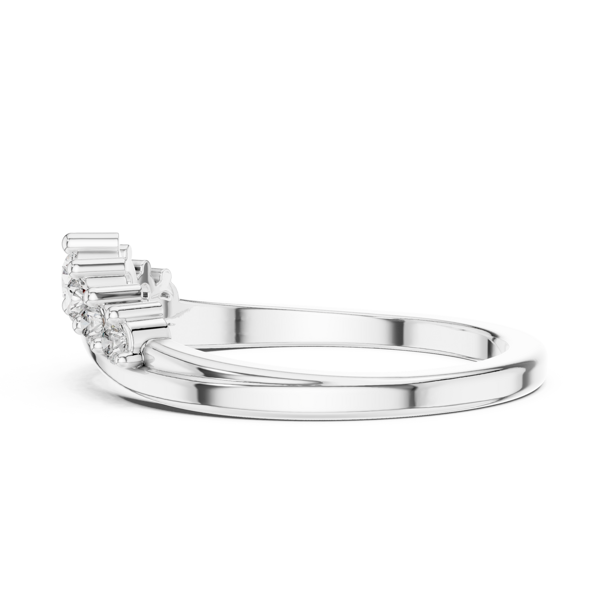 Coronet Arc Silver Ring