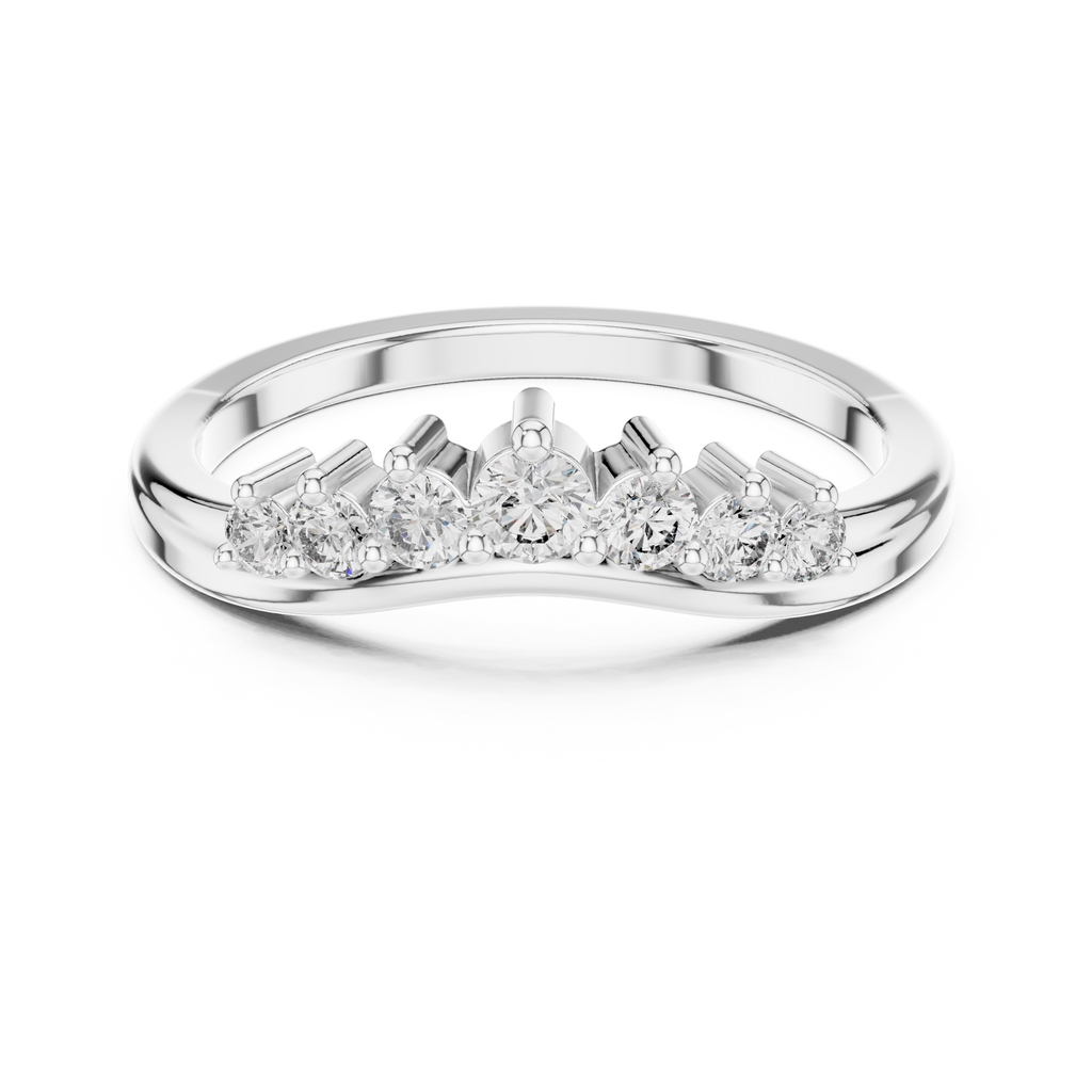 Coronet Arc Silver Ring