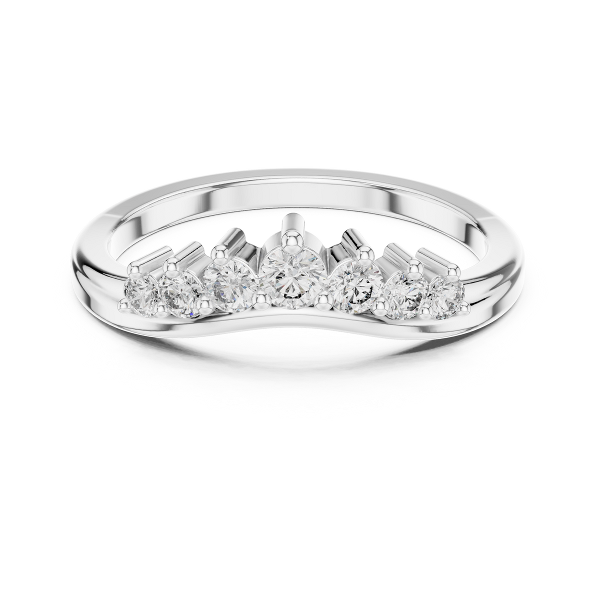 Coronet Arc Silver Ring