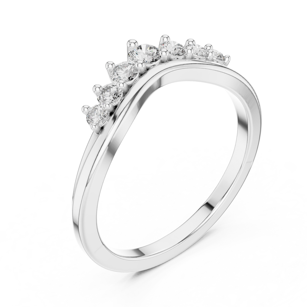 Coronet Arc Silver Ring