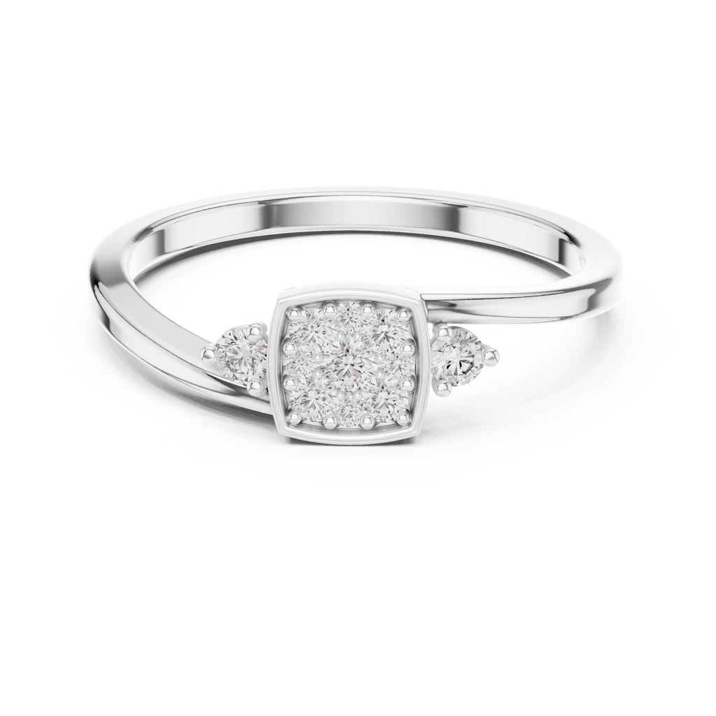 Sweet Square Silver Ring