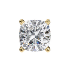 Cushion-Cut Natural Diamond Stud Earrings