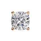 Cushion-Cut Natural Diamond Stud Earrings
