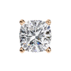 Cushion-Cut Natural Diamond Stud Earrings