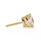 Cushion-Cut Natural Diamond Stud Earrings