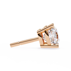 Cushion-Cut Natural Diamond Stud Earrings