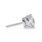 Cushion-Cut Natural Diamond Stud Earrings