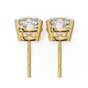Cushion-Cut Natural Diamond Stud Earrings