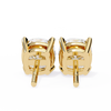 Cushion-Cut Natural Diamond Stud Earrings