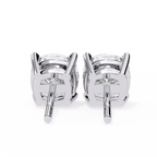 Cushion-Cut Natural Diamond Stud Earrings