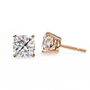 Cushion-Cut Natural Diamond Stud Earrings
