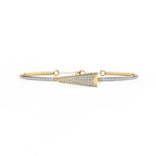 Yellow Gold Apex Arrow Diamond Bracelet