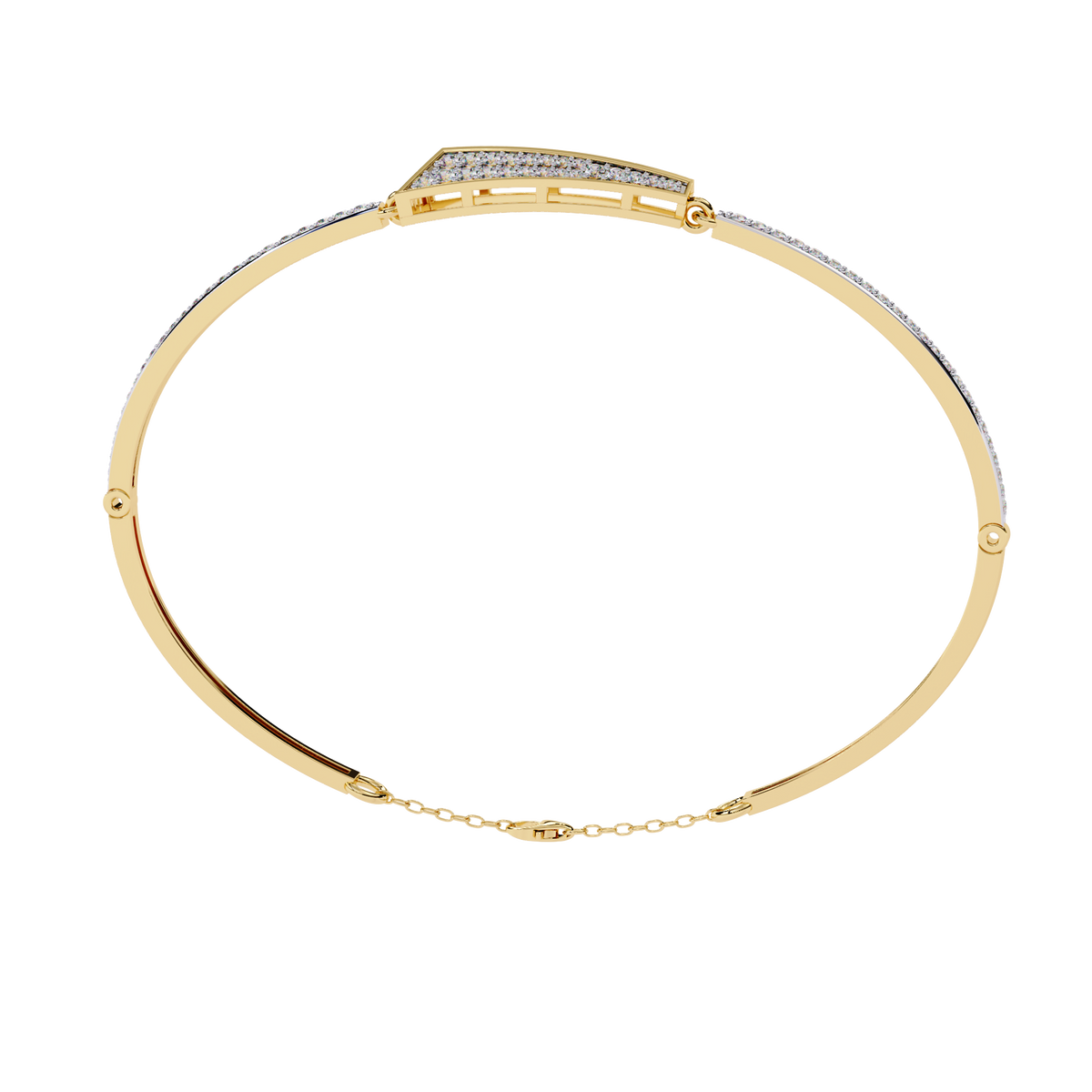 Yellow Gold Apex Arrow Diamond Bracelet