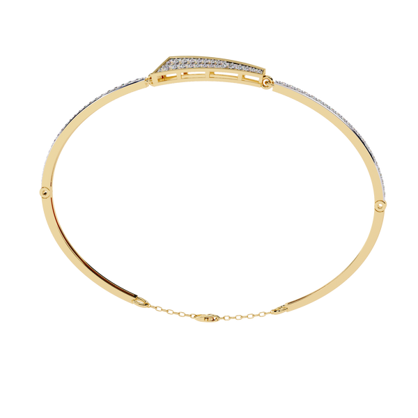 Yellow Gold Apex Arrow Diamond Bracelet