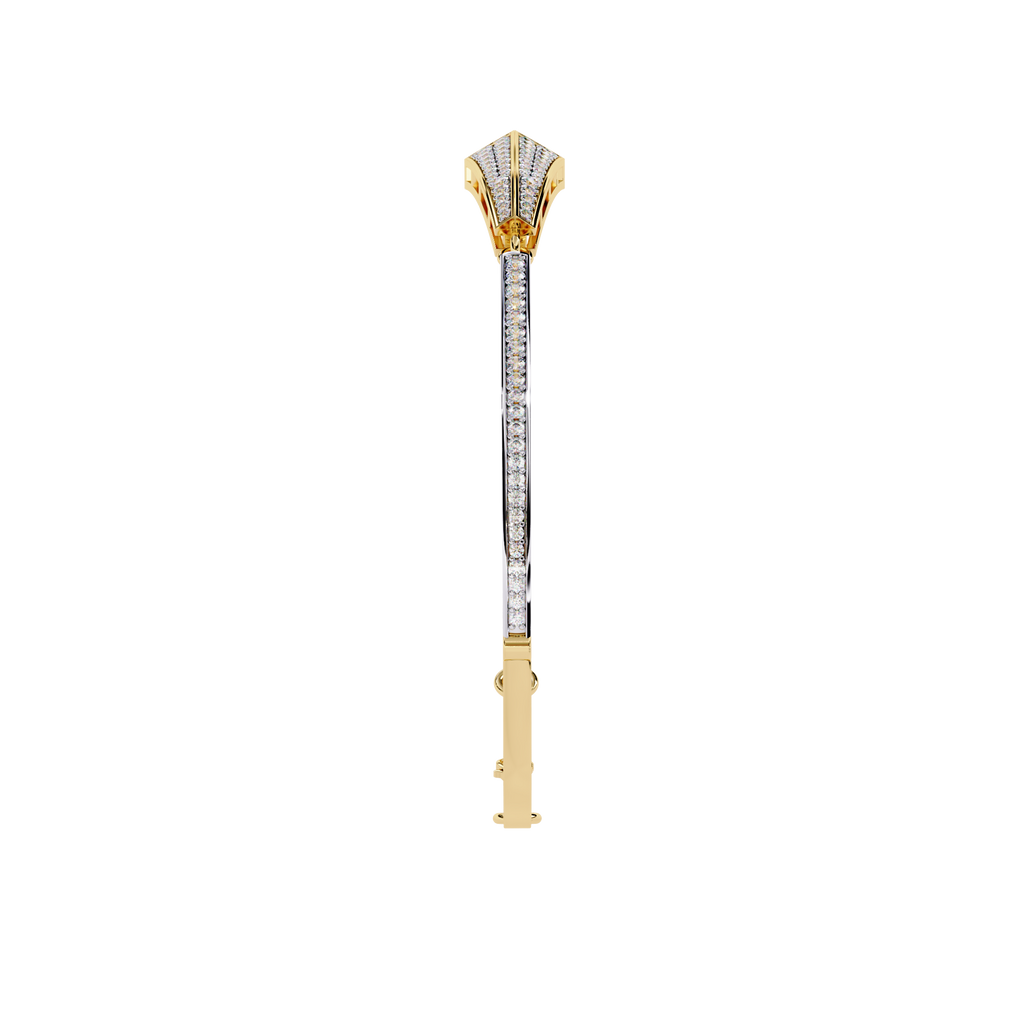 Yellow Gold Apex Arrow Diamond Bracelet
