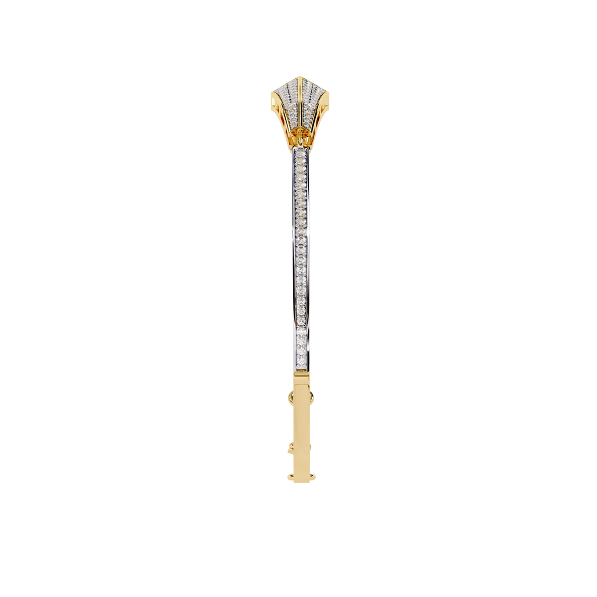Yellow Gold Apex Arrow Diamond Bracelet