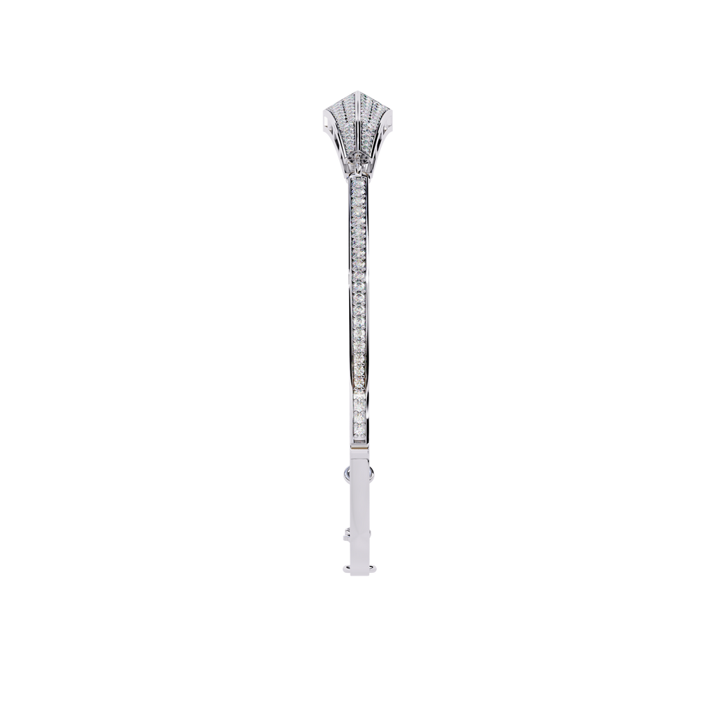 White Gold Pavé Arrowhead Diamond Bracelet