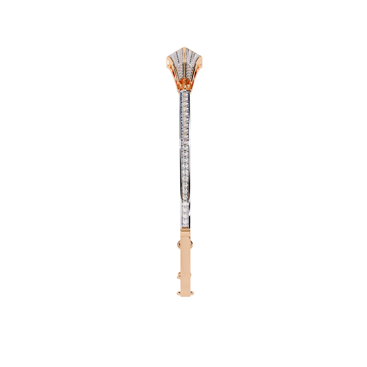 Rose Gold Apex Arrow Diamond Bracelet