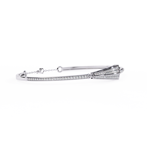 White Gold Pavé Arrowhead Diamond Bracelet