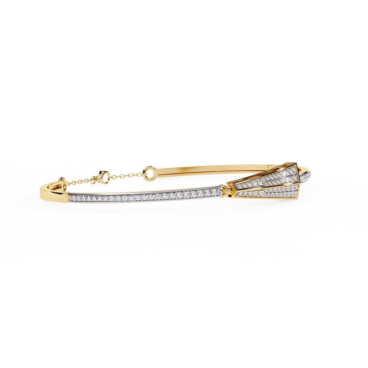 Yellow Gold Apex Arrow Diamond Bracelet