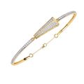 Yellow Gold Apex Arrow Diamond Bracelet