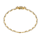 Yellow Gold Stella Princess Star Diamond Bracelet