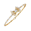 Yellow Gold Stella Princess Star Diamond Bracelet