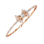 Rose Gold Stella Princess Star Diamond Bracelet