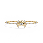 Yellow Gold Stella Princess Star Diamond Bracelet