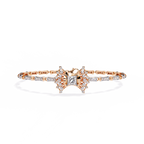 Rose Gold Stella Princess Star Diamond Bracelet